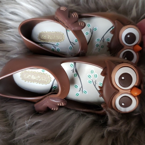 Mini Melissa Owl brown jelly shoes Size 6 - Picture 2 of 8